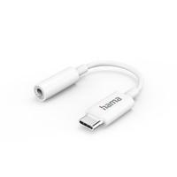  | Hama 00201524 - USB C - Männlich - 3.5mm - Weiblich - Weiß