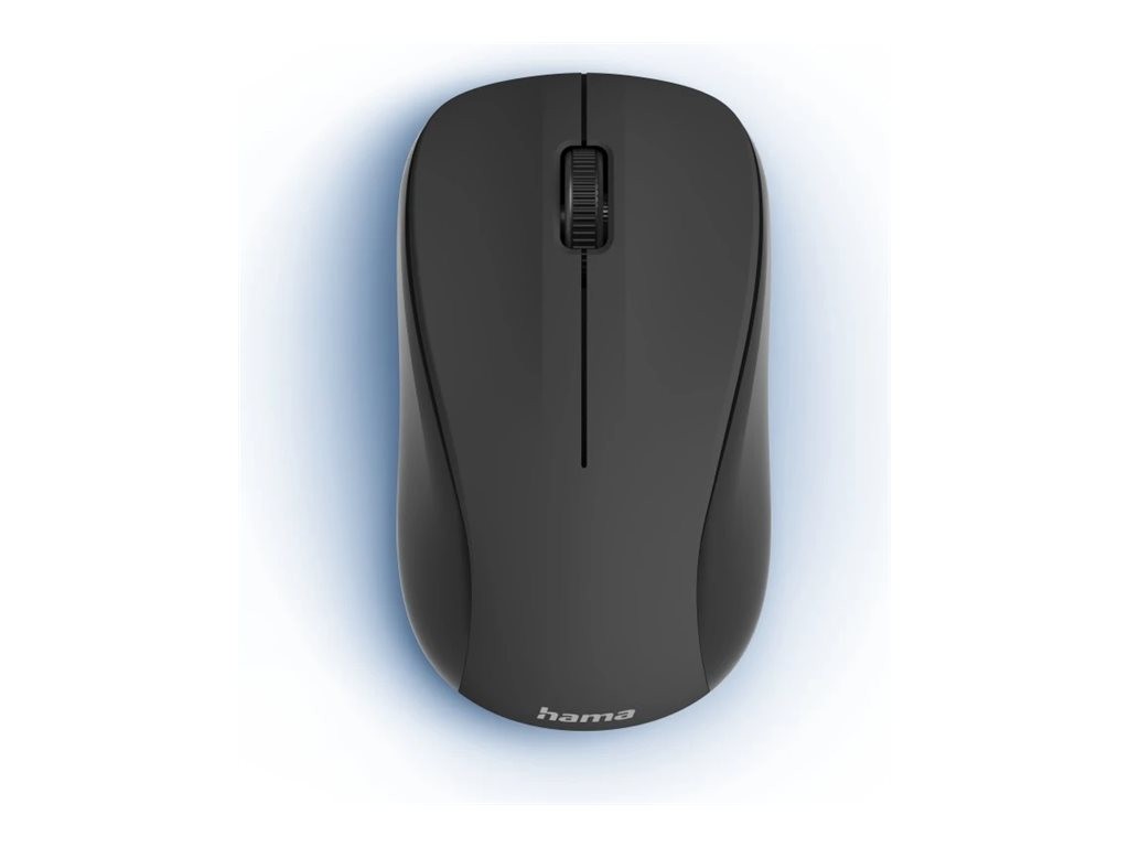 Hama MW-300 V2 - Maus - rechts- und linkshändig - optisch - 3 Tasten - kabellos - 2.4 GHz - kabelloser Empfänger (USB)