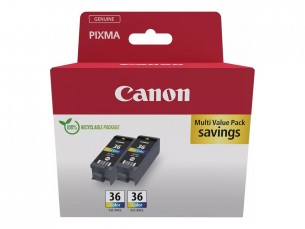  | Canon CLI-36 Color Twin Pack - 2er-Pack - 12 ml - Farbe (Cyan, Magenta, Gelb)