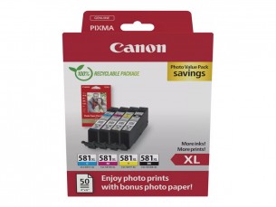  | Canon CLI-581XL C/M/Y/BK Photo Value Pack - 4er-Pack