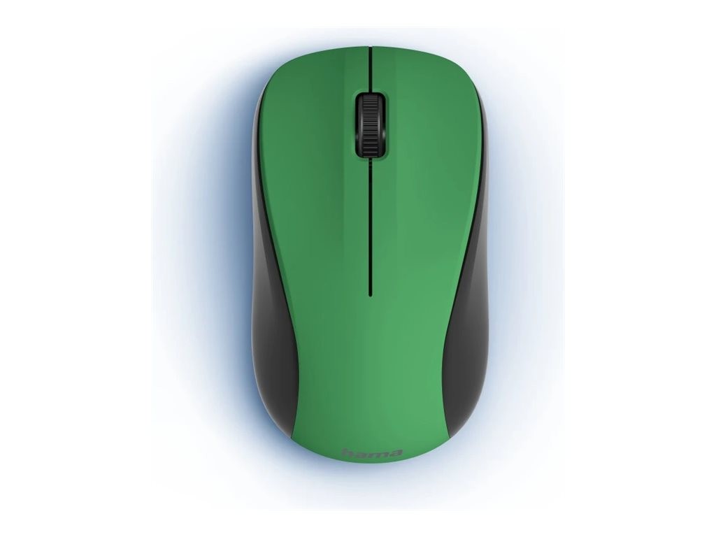 Hama MW-300 V2 - Maus - leise - rechts- und linkshändig - optisch - 3 Tasten - kabellos - 2.4 GHz - kabelloser Empfänger (USB)