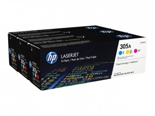 | HP 305A - 3er-Pack - Gelb, Cyan, Magenta - original - LaserJet - Tonerpatrone (CF370AM)
