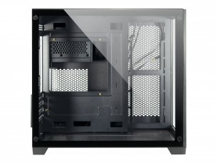  | Inter-Tech C-501 Aspect - Tower - mini ITX / micro ATX - Seitenteil mit Fenster (gehärtetes Glas)