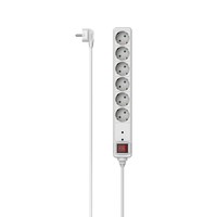  | Hama 00223152 - 6 AC-Ausgänge - 1,4 m - Kabelgebunden - Weiß - 3680 W - 250 V
