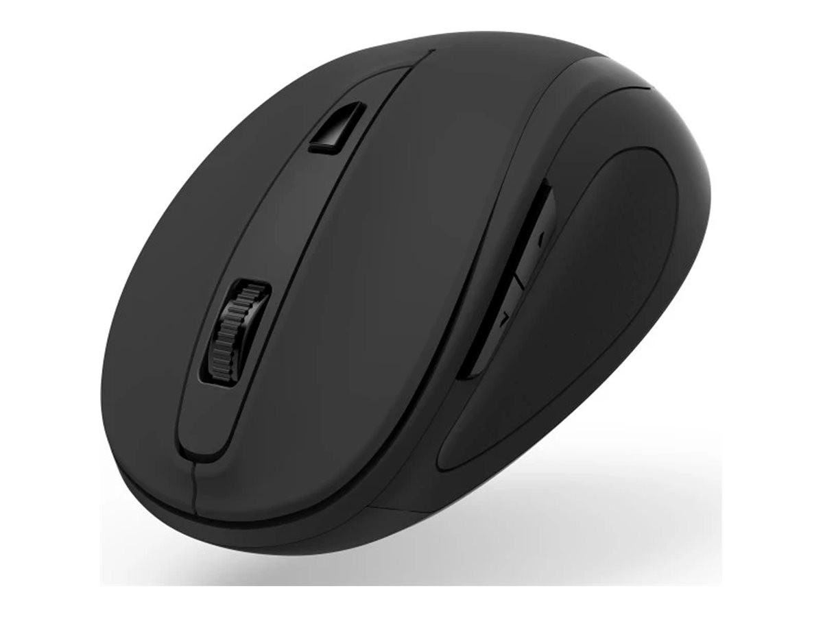 Hama MW-400 V2 - Maus - ergonomisch - Für Rechtshänder - optisch - 6 Tasten - kabellos - 2.4 GHz, RF - kabelloser Empfänger (USB)