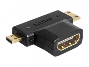  | Delock HDMI Splitter - HDMI weiblich bis mini HDMI, mikro HDMI männlich