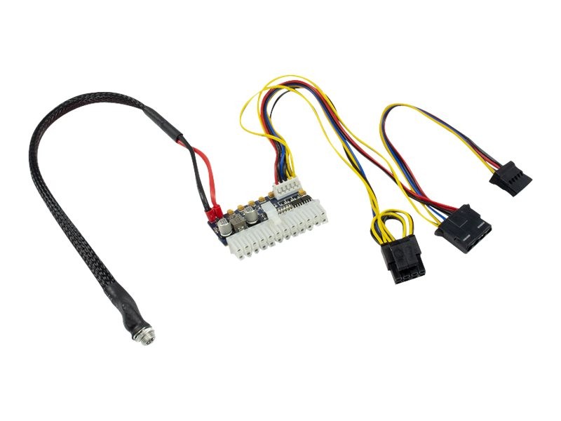Inter-Tech Stromkabel - ATX, 20-polig, power DC jack zu interne Stromversorgung, 4-polig, 4-Pin interner Netzanschluss (12 V)