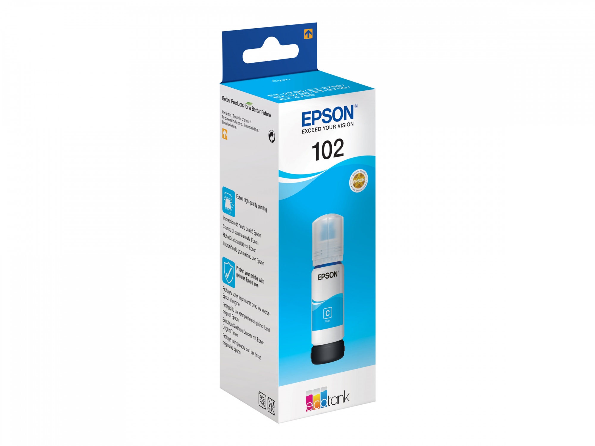 Epson 102 - 70 ml - Cyan - Original - Tintenbehlter