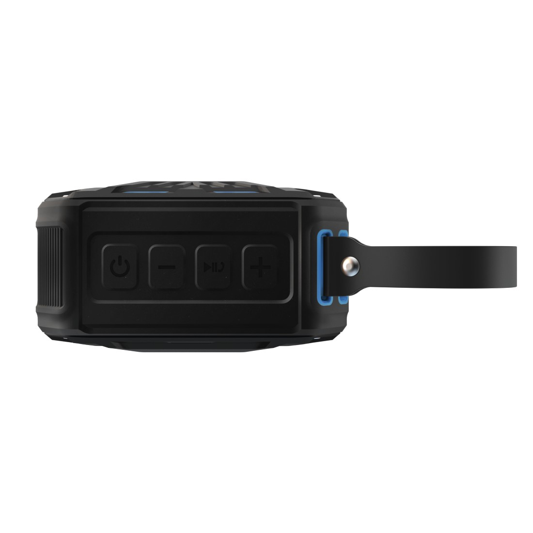 Hama Mobiler Bluetooth-Lautsprecher "Rockman-S", Schwarz/Blau