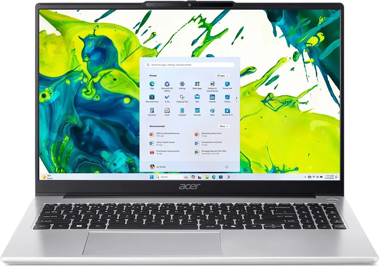 Acer Aspire Lite 15 AL15-45P-R9HY, Light Silver, R7 / 32GB / 1TB, Win11 fertig installiert