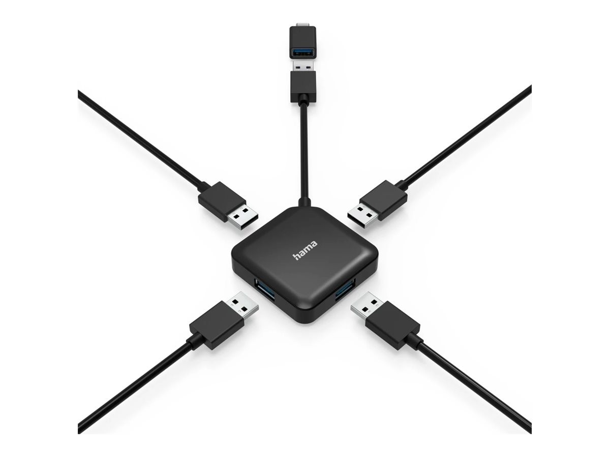Hama Hub - 4 x USB 3.2 Gen 1 - Desktop