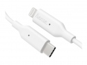 Hama Basic Line Charging/Data Cable - Lightning-Kabel - 24 pin USB-C mnnlich zu Lightning mnnlich - 1 m - wei - fr Apple iPad/iPhone/iPod (Lightning)