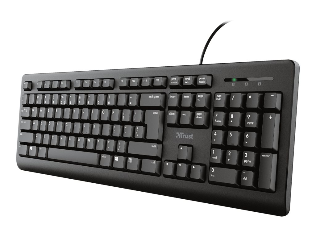 Trust Primo 4-in-1 Home Office Set, USB, DE 
Funk Maus, Tastatur, Mauspad, Headset 