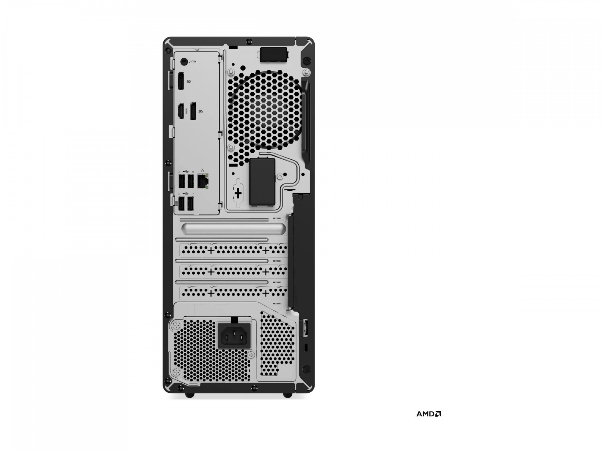 Lenovo ThinkCentre M75t Gen 5 12XB - Tower - Ryzen 5 8500G / 3.5 GHz - RAM 16 GB - SSD 512 GB - TCG Opal Encryption 2, NVMe - Radeon 740M - 1GbE, Wi-Fi 6E, Bluetooth 5.3 - WLAN: 802.11a/b/g/n/ac/ax (W
