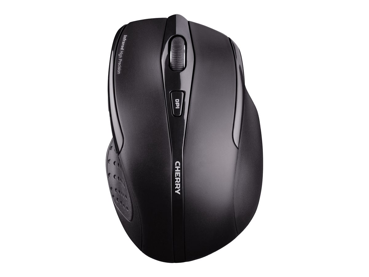 Cherry MW 3000 - Maus - Fr Rechtshnder - Infrarot - 5 Tasten - kabellos - 2.4 GHz - kabelloser Empfnger (USB)