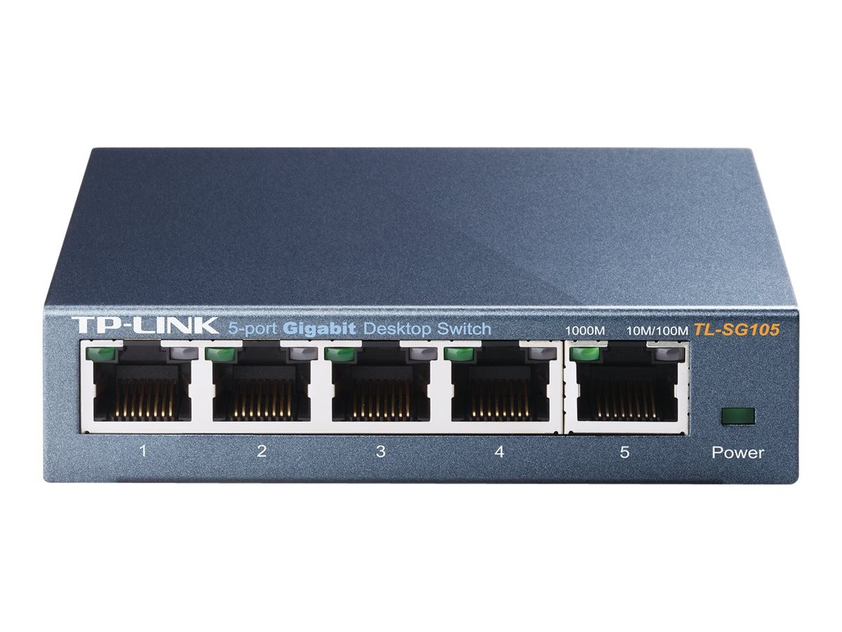 TP-LINK TL-SG105 5-Port Metal Gigabit Switch - Switch - nicht verwaltet