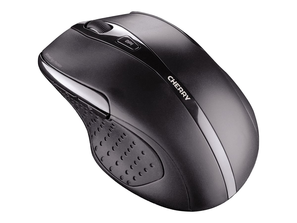 Cherry MW 3000 - Maus - Fr Rechtshnder - Infrarot - 5 Tasten - kabellos - 2.4 GHz - kabelloser Empfnger (USB)