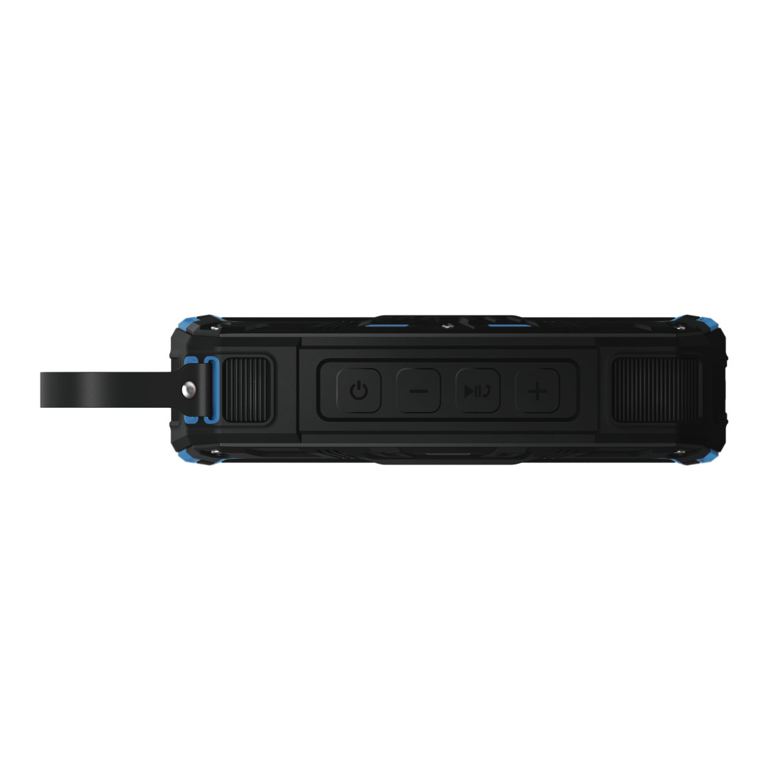 Hama Mobiler Bluetooth-Lautsprecher "Rockman-L", Schwarz/Blau